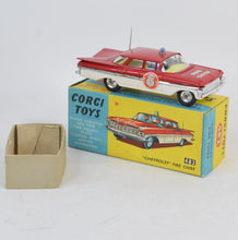 Corgi toys 482 'Chevrolet' Fire chief Virtually Mint/Boxed