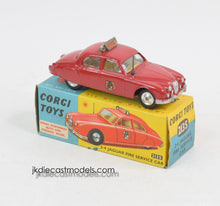 Corgi toys 213s 2.4 Jaguar Fire Car Very Near Mint/Boxed 'Weslake Collection'