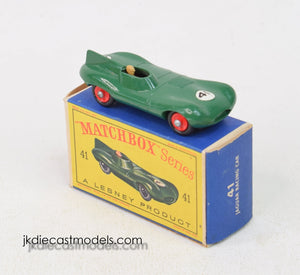 Matchbox Lesney 41 D tpye Jaguar Virtually Mint/Boxed