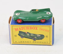 Matchbox Lesney 41 D tpye Jaguar Virtually Mint/Boxed