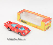 Corgi toys 385 Porsche 917 Virtually Mint/Nice box (Button style wheels)