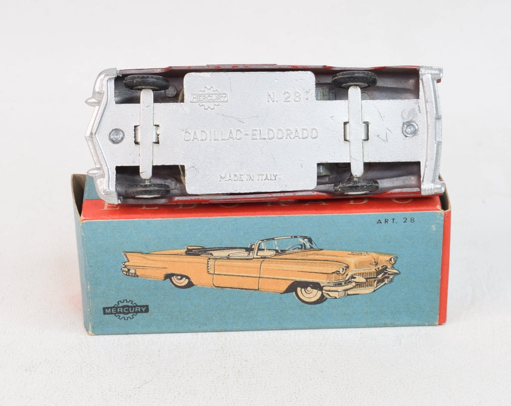 Miniature Mercury Cadillac Eldorado N°28 - Échelle 1/43 - Zamak - 1950