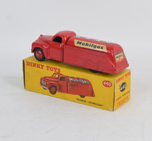 Dinky toys 440 'Mobilgas' Tanker Virtually Mint/Nice box (Rare late issue)