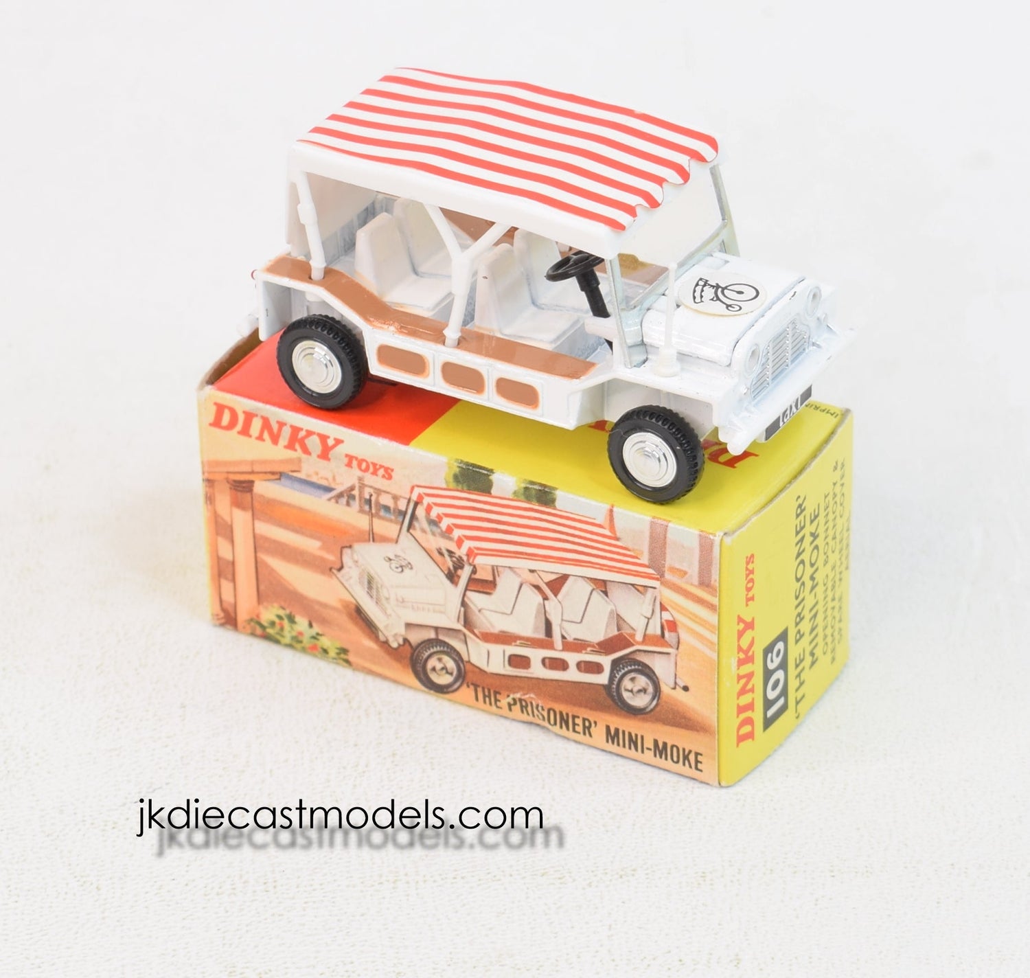Dinky toys 106 'The Prisoner' Mini Moke Virtually Mint/Boxed 'Llanellen' Collection