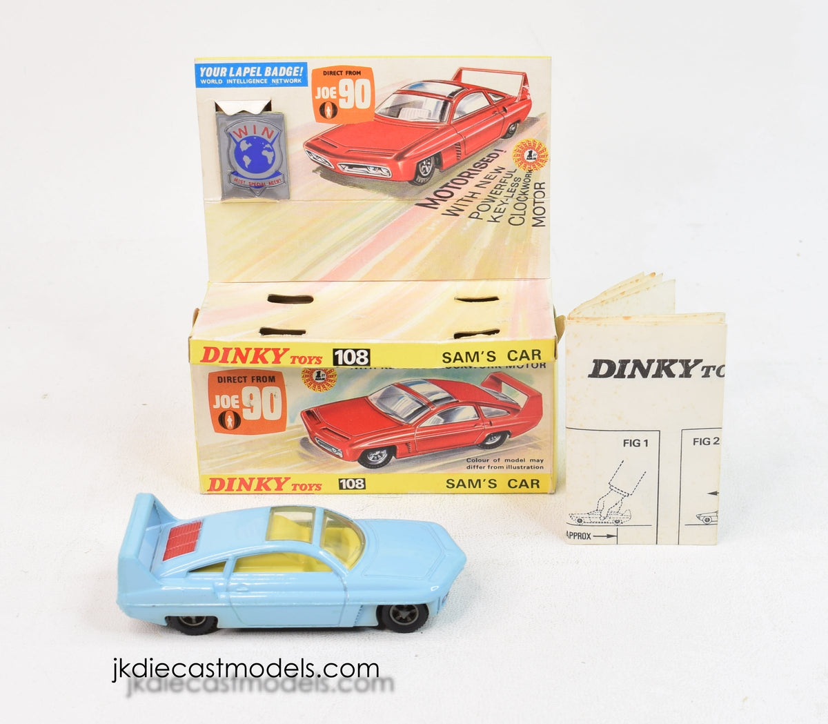 Dinky toys 108 Sam's Car Virtually Mint/Boxed 'Llanellen' Collection