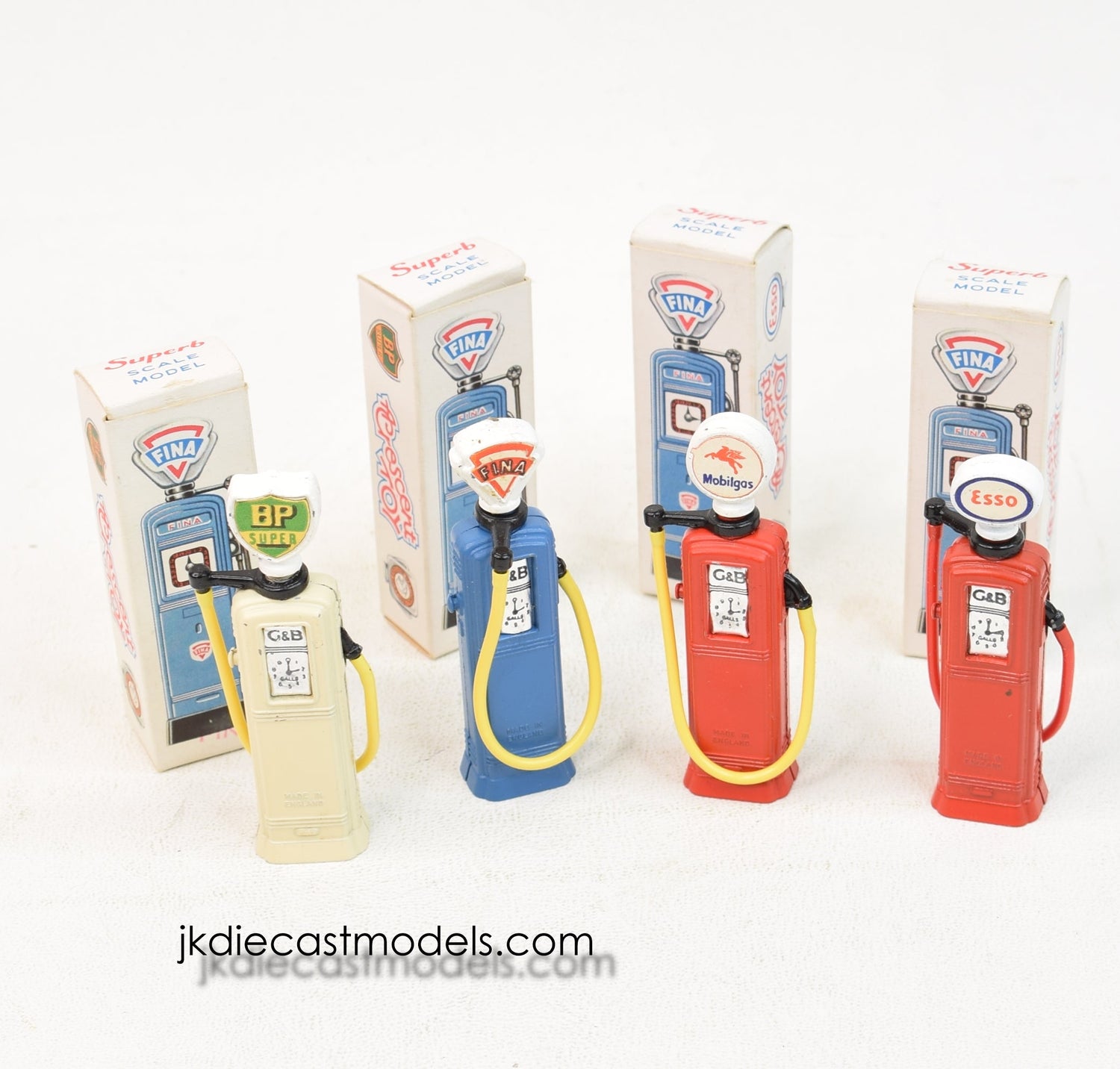 4 x Crescent Toys Petrol Pumps Virtually Mint/Boxed
