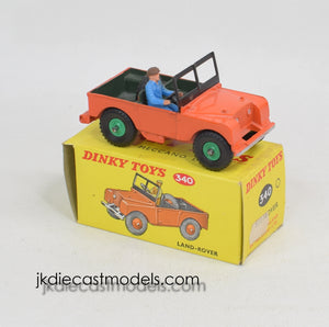 Dinky toy 340 Land-Rover Virtually Mint/Boxed (Green plastic hubs)