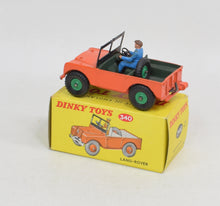 Dinky toy 340 Land-Rover Virtually Mint/Boxed (Green plastic hubs)
