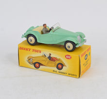 Dinky toy 102 M.G Midget Virtually Mint/Nice box (MR)