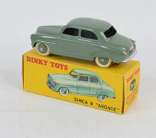 French Dinky Toys 24u Simca 9 'Aronde' Virtually Mint/Nice box (MR)