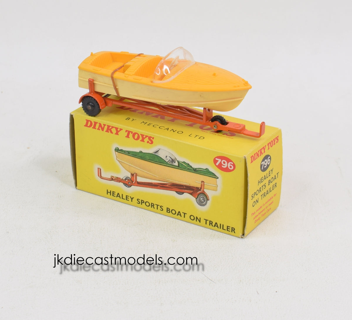 Dinky toy 796 Healey Sports Boat Mint/Lovely box (1)