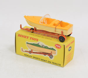 Dinky toy 796 Healey Sports Boat Mint/Lovely box (1)