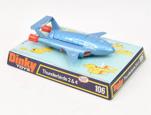 Dinky toy 106 Thunderbird 2 + 4 Virtually Mint/Lovely box 'Llanellen' Collection