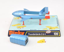 Dinky toy 106 Thunderbird 2 + 4 Virtually Mint/Lovely box 'Llanellen' Collection