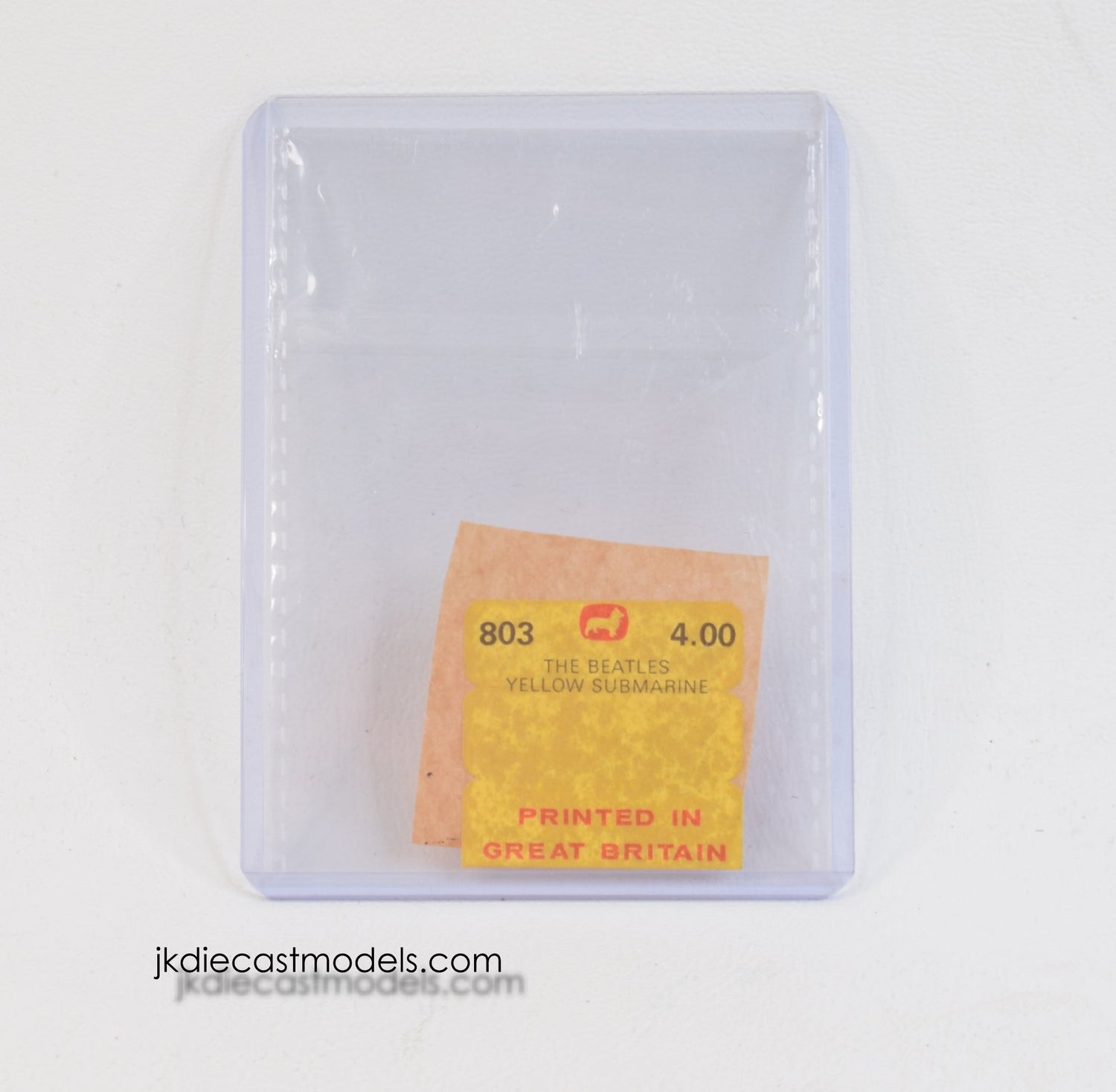 Corgi toys 803 Yellow Submarine price tab 'Blue & Yellow' Collection (U.S)