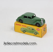 Dinky Toys 158 Riley Saloon Virtually Mint/Nice box 'Stockbridge Collection'