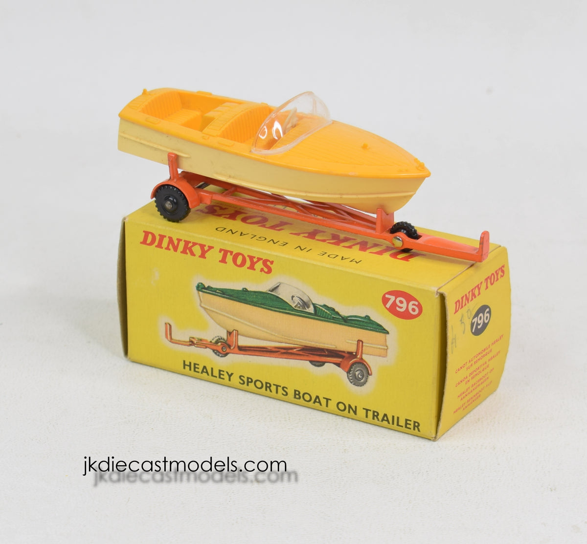 Dinky toy 796 Healey Sports Boat Mint/Nice box (2)
