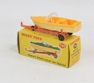 Dinky toy 796 Healey Sports Boat Mint/Nice box (2)