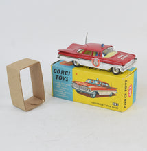 Corgi toys 482 'Chevrolet' Fire chief Virtually Mint/Boxed (Carlton)