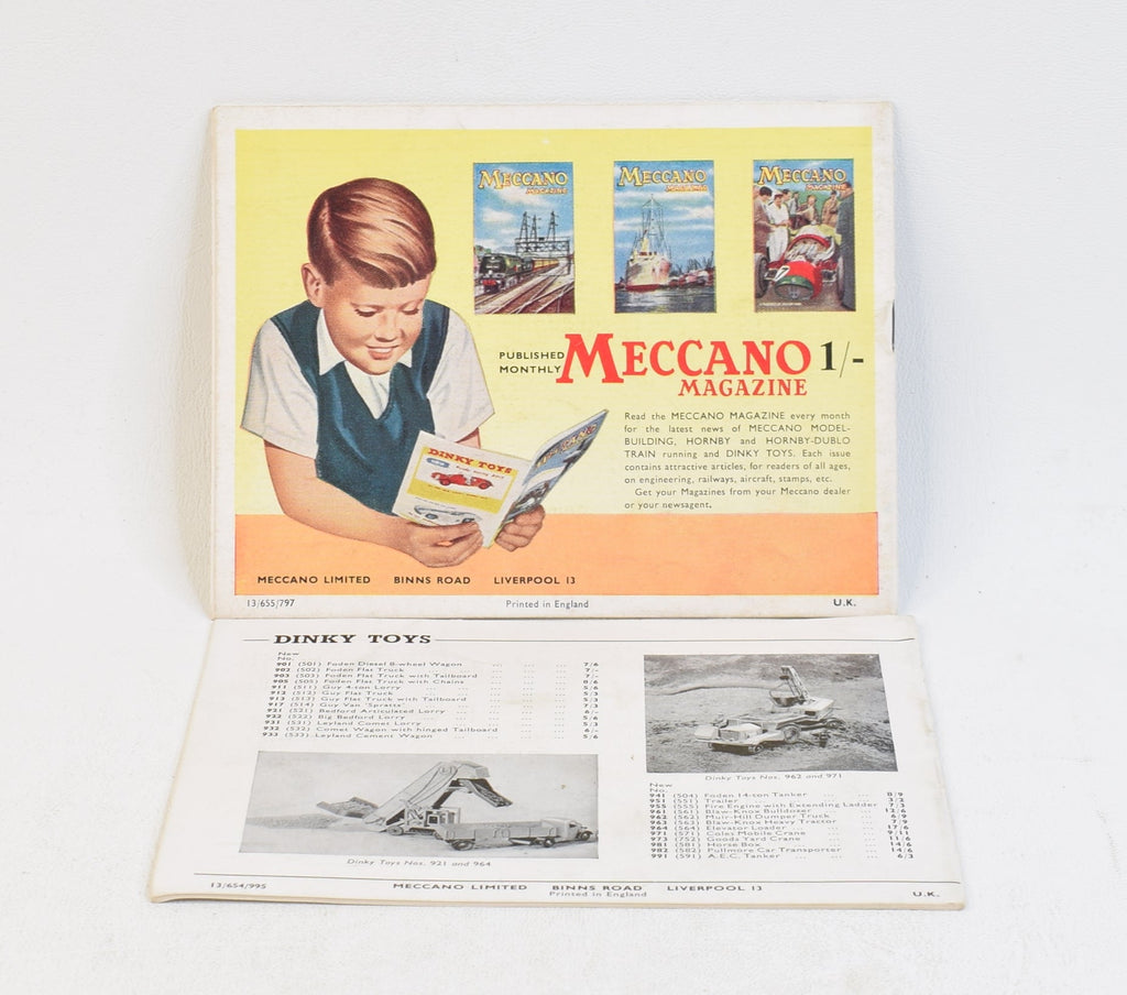 Meccano 1954 & 1955 Catalogue 'Lewes' Collection – JK DIE-CAST MODELS