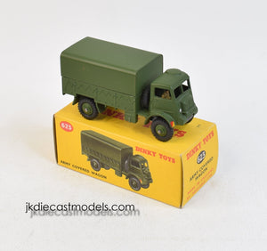 Dinky toys 623 Army Covered Wagon Virtually Mint/Nice box (MW)