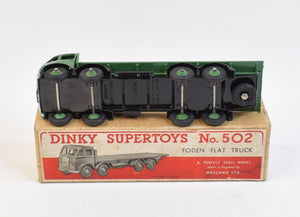 Dinky Toys 502 Foden Flat bed Virtually Mint/Boxed