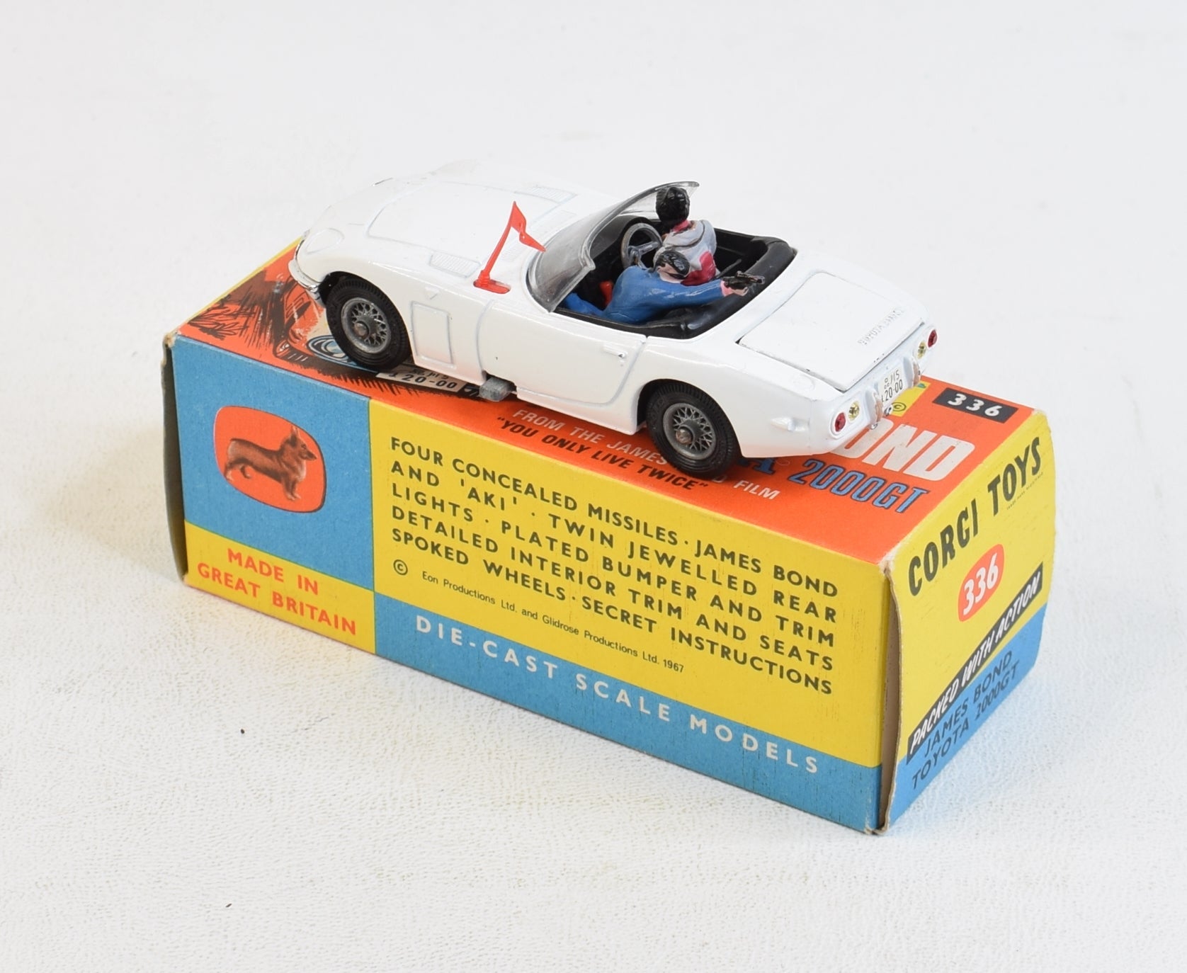 Corgi toys 336 James Bond Toyota Virtually Mint/Boxed 'Llanellen