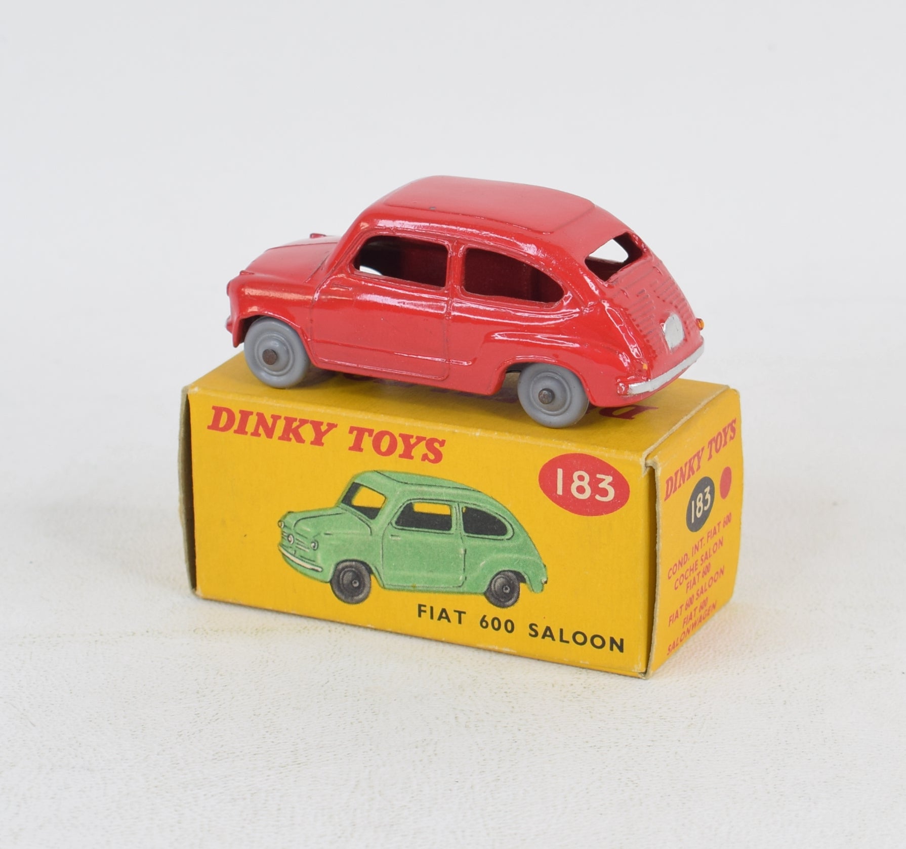 Dinky Toys 183 Fiat 600 Virtually Mint/Nice box (MR) – JK DIE-CAST MODELS