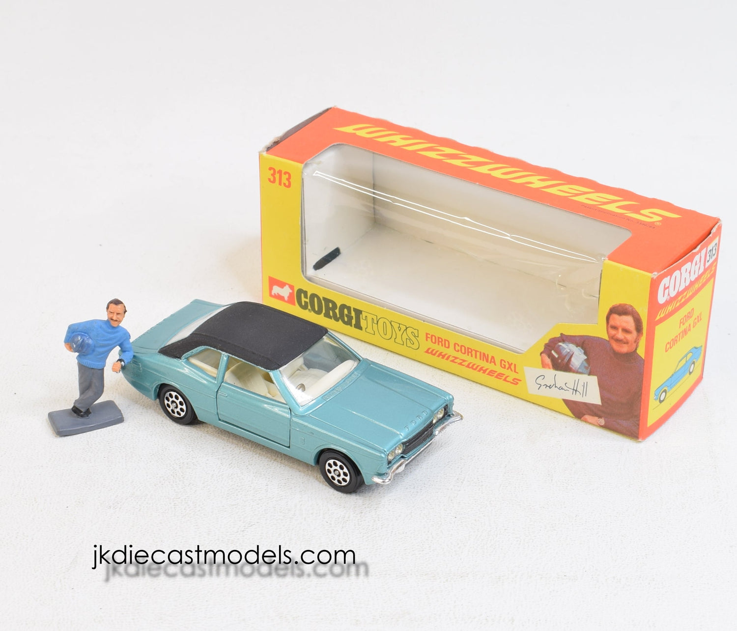 Corgi toys 313 Graham Hill Cortina Virtually Mint/Nice box