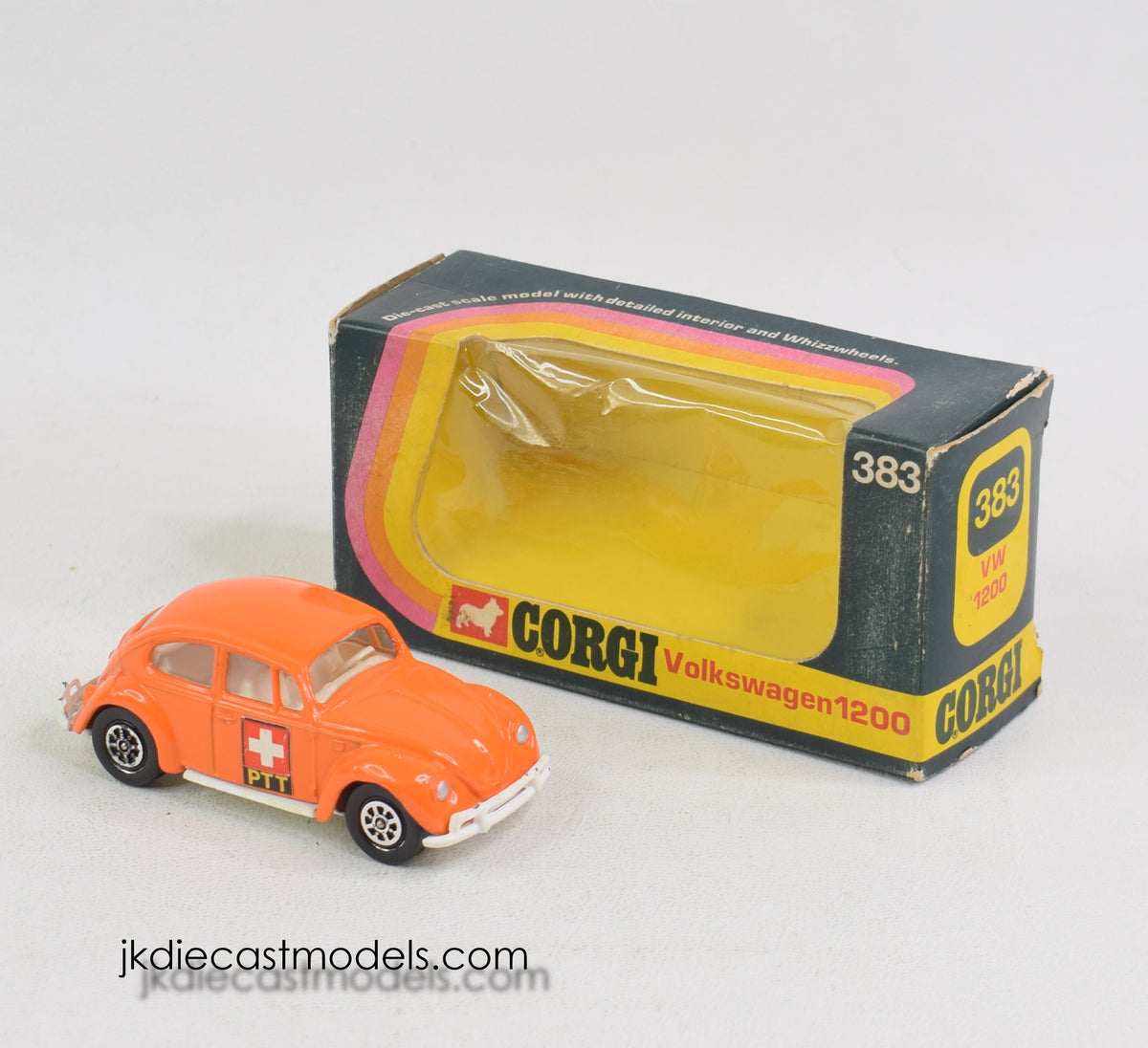 Corgi toys 383 VW 1200 Beetle Virtually Mint/Boxed (PTT) 'Weslake Collection'