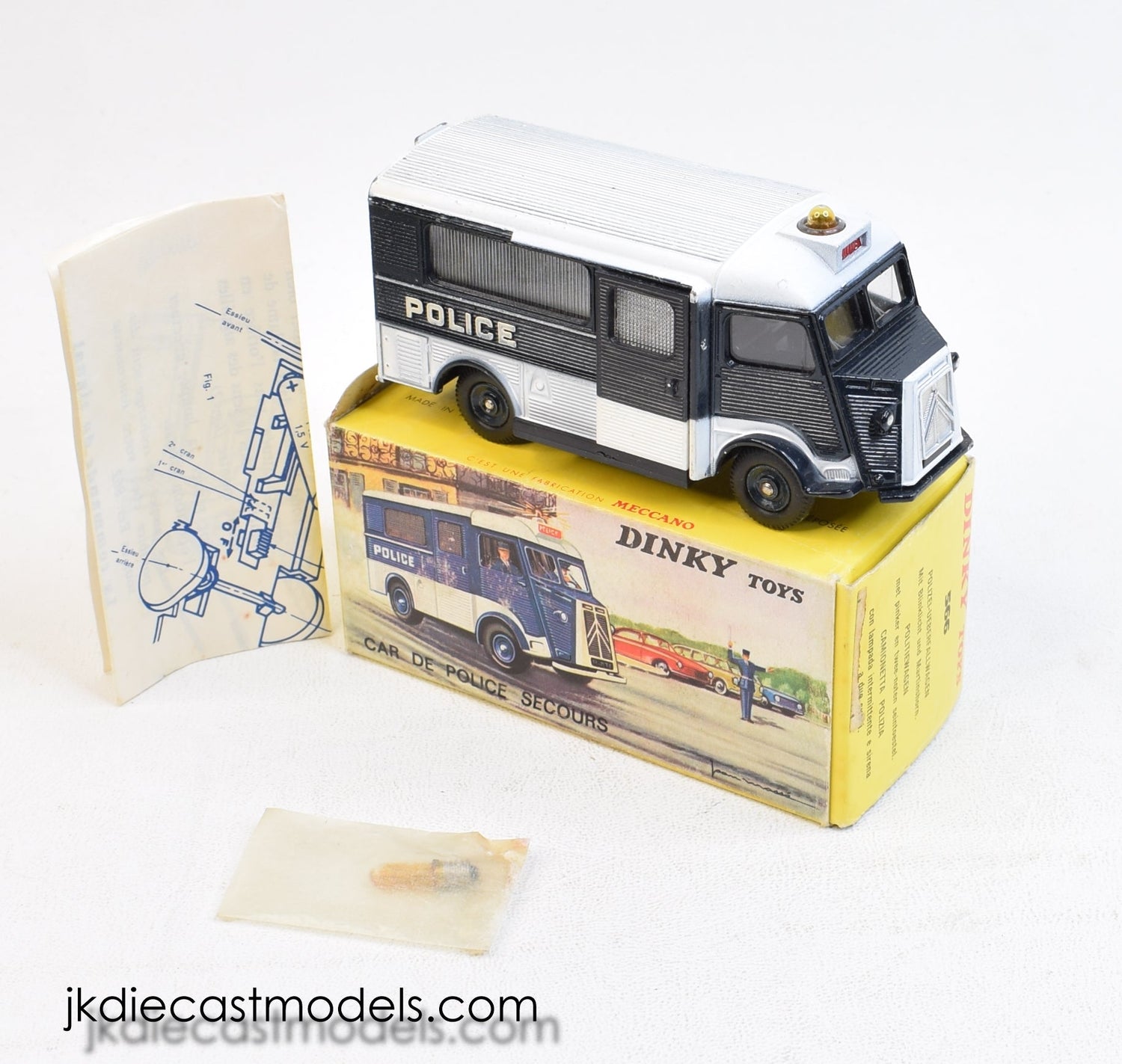 French Dinky 566 Car de Police Secours Virtually Mint/Boxed