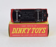 Dinky toys 257 Fire chiefs car Virtually Mint/Nice box (MR)