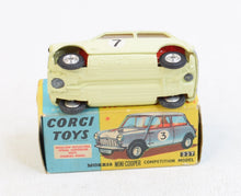 Corgi toys 227 Mini-Cooper Competition Virtually Mint/Boxed (Lighter yellow)
