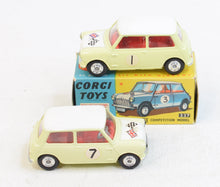 Corgi toys 227 Mini-Cooper Competition Virtually Mint/Boxed (Lighter yellow)