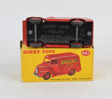 Dinky toys 451/31B 'Dunlop' Trojan Virtually Mint/Nice box (MR)