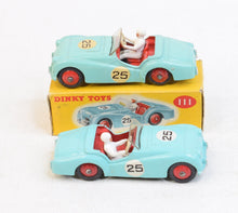 Dinky toys 111 Triumph Tr2 Virtually Mint/Boxed (Thin RN25s)