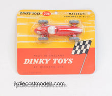 Dinky Toys 206 Maserati Virtually Mint/Nice card and blister