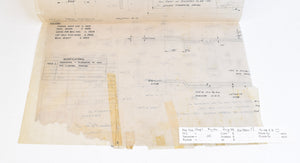 Original Chassis Drawing for the Corgi Ford Consul/1956. Drawn by Marcel Van Cleemput and signed