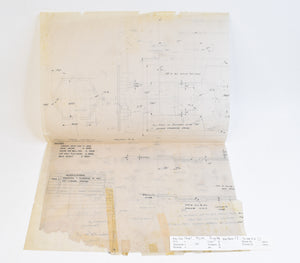 Original Chassis Drawing for the Corgi Ford Consul/1956. Drawn by Marcel Van Cleemput and signed