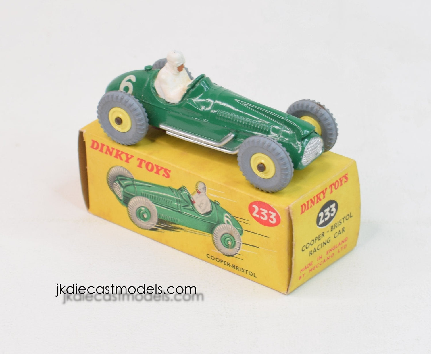 Dinky Toys 233 Cooper-Bristol Virtually Mint/Boxed (Primrose hubs)