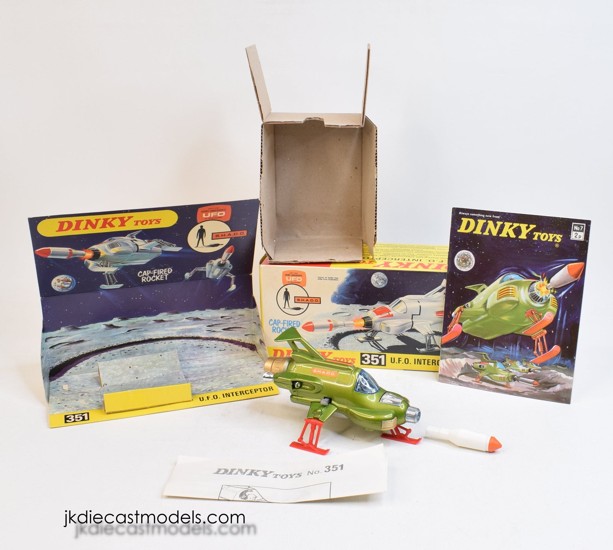 Dinky toys 351 SHADO UFO Interceptor Virtually Mint/Boxed 'Llanellen ...