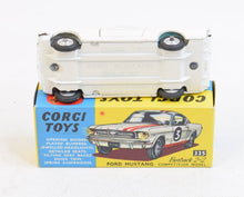 Corgi toys 325 Ford Mustang Virtually Mint/Nice box (Shaped spun hubs)