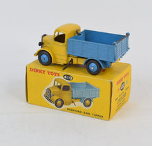 Dinky toys 410 Bedford End Tipper Virtually Mint/Nice box (Blue ridged hubs)