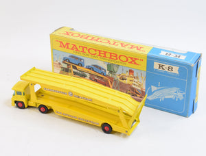 Matchbox King Size K-8 Car Transporter Virtually Mint/Boxed