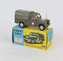 Corgi Toys 357 Land-Rover Weapons carrier Virtually Mint/Nice box (Red interior)