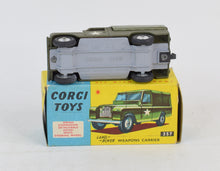 Corgi Toys 357 Land-Rover Weapons carrier Virtually Mint/Nice box (Red interior)