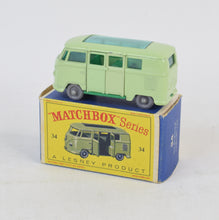 Matchbox Lesney 34 VW Camping car GPW/D box Virtually Mint/Nice box