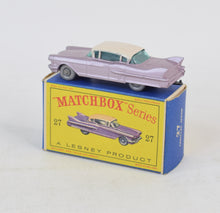 Matchbox Lesney 27 Cadillac SPW/D box Virtually Mint/Nice box (black base)