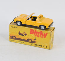 Dinky toys 208 Porsche 914 Virtually Mint/Boxed (AVA U.S export)