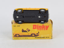 Dinky toys 208 Porsche 914 Virtually Mint/Boxed (AVA U.S export)